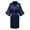 Navy, variant on Jacenvly Silk Pajamas for Women Light Breathable Womens Silk Pajamas Set Fashionable Front Back Printed Solid Color Ice Silk Bathrobe Home Clothing Pink