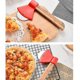 thumbnail image 3 of Axe Pizza Cutter With Bamboo Handle Sharp Rotating Blade, 3 of 3