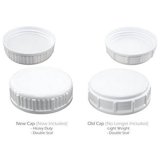 Natural 2.5 Gallon Plastic F-Style Jug, 2 Pack