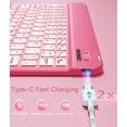 thumbnail image 6 of GEAK for iPad A16 11th 10th Generation Case with Keyboard Mouse, 7 Colors Backlit Detachable Keyboard Glittering Case for Apple iPad 11th Gen 11 inch 2025 & 10th Gen 10.9 inch 2022, 6 of 8