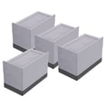 thumbnail image 3 of WRISTBIQUE Furniture Lifter Furniture Risers Grey 4Pcs, 3 of 8