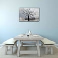 thumbnail image 2 of wall26 Canvas Print Wall Art Blue Night Silhouette of Lovers on a Bike with Tree Nature Wilderness Illustrations Modern Art Rustic Relax/Calm Multicolor for Living Room, Bedroom, Office - 32"x48, 2 of 3