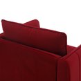 thumbnail image 3 of TOSEE Wine Red Velvet Accent Chairs for Living Room, Modern Upholstered Accent Chair Comfy Velvet Armchair with Thick Cushion and Wood Frame, Single Sofa/Side Chair for Bedroom Office, 3 of 8