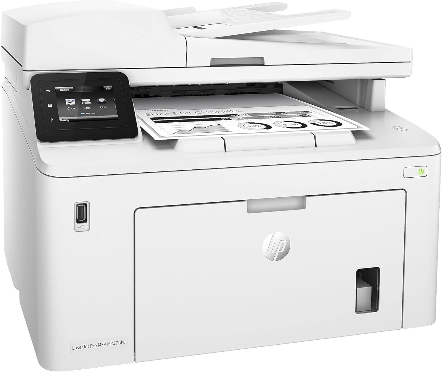 HP LaserJet Pro MFP M227fdw Wireless Monochrome All-in-One Printer with Built-in Ethernet & 2-Sided Printing (G3Q75A) (Sold without manufacturer warranty)