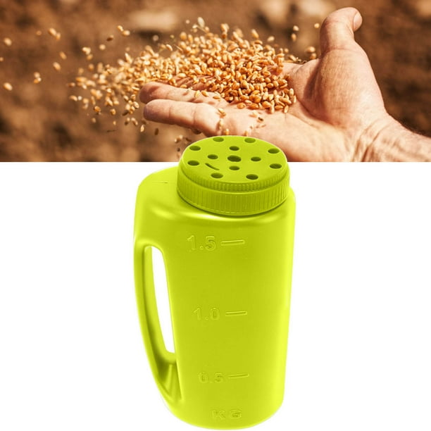 Esparcidor de Fertilizante de Mano Material ABS Esparcidor de Fertilizante de Mano Portátil Esparcidor de Semillas de Hierba de Mano Olla de Siembra de Sal para Esparcir Cultivos ANGGREK Otros