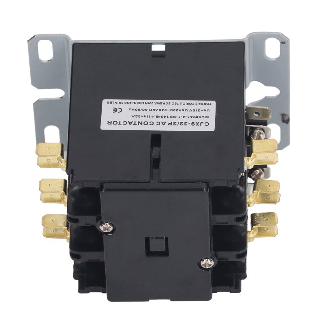 Contactor De CA De 3 Polos, Contactor De Aire Acondicionado 30% Contactos De aleación De Plata 32A Para Aplicaciones De Energía