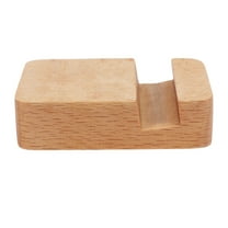 Creative Mobile Phone Stand Universal Desktop Phone Bracket Wooden Phone Stand Portable Smartphone Holder (Light Color)
