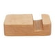 thumbnail image 5 of EeaseMX Soporte creativo para teléfono móvil, universal, de madera, para escritorio, portátil, para smartphone (color claro), 5 of 7
