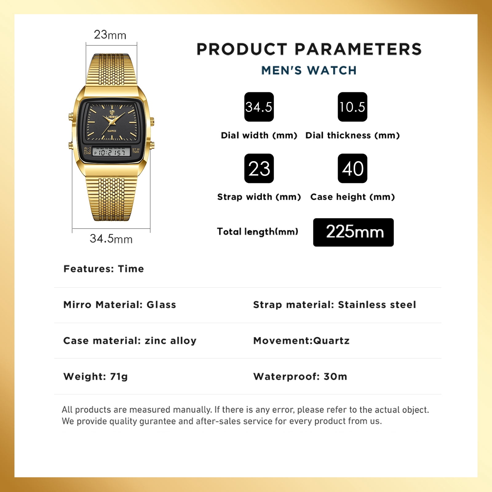 SKMEI Watch for Men Retro Analog Digital Watches Square Dual Display Men's Watches Luxury Stylish Casual Wristwatches