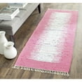 thumbnail image 3 of SAFAVIEH Montauk Tennyson Braided Border Cotton Runner Rug, Ivory/Pink, 2'3" x 9', 3 of 10