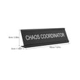 thumbnail image 2 of FRCOLOR L-shaped Aluminum Alloy Desk Plaque for Mediator Position Office Supply Funny Office Sign Chaos Coordinator Decorative Sign, 2 of 7