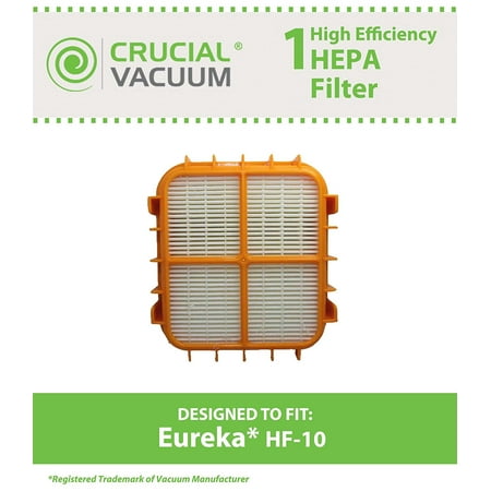 HF-10 HEPA Filter for Eureka 8800, 8850, 8900 Series Vacuums; Compare to Eureka Part Nos. 63347, 633489, 67810-2, H14017, 63358; Designed & Engineered by Think Crucial By Crucial Vacuum