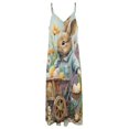 thumbnail image 4 of Easter Bunnies Rabbits Design Sleeveless Dress Woman Fashion Long Dresses Women's Summer Suit Dress 2025, 4 of 7