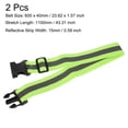 thumbnail image 2 of Uxcell Reflective Belt Bands 24x1.6 Inch Strip High Visibility Reflective Running Gear for Cycling Walking Green 2 Pack, 2 of 5