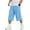 Blue, variant on ZACPNCV Boys Girls Capri Sweatpants Elastic Waist Drawstring Lounge Capris Wide Leg Cropped Pants with Pockets Workout Joggers 5-6Years Olive Green
