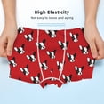 thumbnail image 3 of Yiaed Bulldog Red Print Boys' Boxer Briefs Cotton Casual Stretch Comfort Boys Boxers - Kids Boxer Briefs Underwear for Boys (6-18)-Medium, 3 of 5