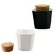 thumbnail image 1 of EeaseMX vasos de cerámica para manicura y polvos líquidos con tapa para mujer y niña (negro y blanco), 1 of 7