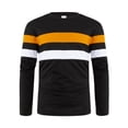 thumbnail image 1 of VBARHMQRT Chemise de Nuit pour Hommes Automne et Hiver Col Rond Manches Longues Chemise de Base à Blocs de Couleur T-Shirt Manches Longues Noir, 1 of 5