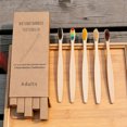 thumbnail image 4 of 5Pcs/Set Natural Bamboo Toothbrushes Soft Bristles Bamboo Handle Toothbrush for Home Hotel Travel Use, 4 of 6