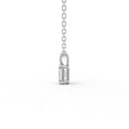 thumbnail image 3 of 0.75 Carat Emerald Cut Lab Grown Diamond Solitaire Pendant With Bail Setting in 14K White Gold, 3 of 5