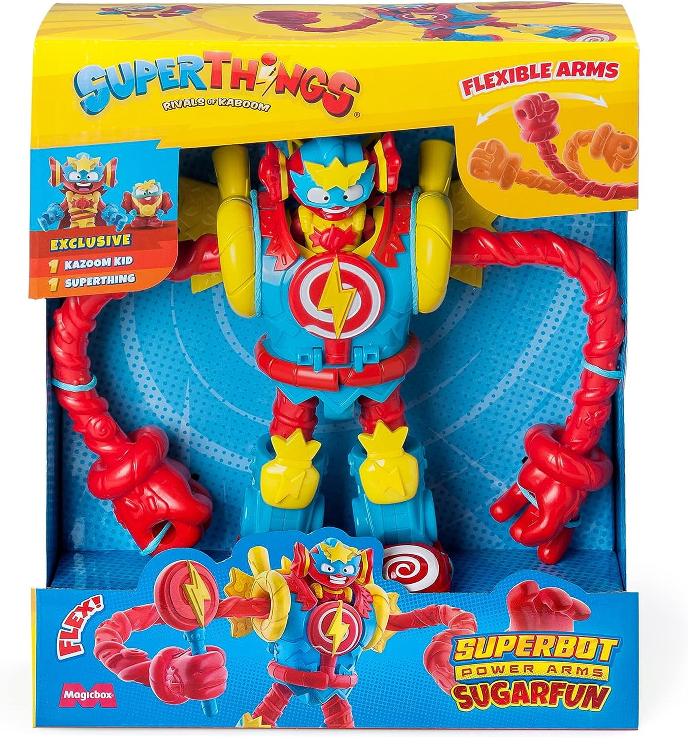 SUPERTHINGS Superbot Power Arms Sugarfun – Articulated hero robot with flexible arms and combat