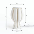 thumbnail image 3 of JONATHAN Y Flower 13" Tropical Coastal Plant-Based PLA 3D Printed Dimmable LED Table Lamp, White, USA1005B, 3 of 9