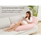thumbnail image 3 of Almohada de embarazo Momcozy en forma de U para todo el cuerpo, color rosa, 3 of 8