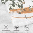 thumbnail image 3 of Basketball Cow Hand Towel Cotton Bath Towel Large Face Towels Absorbent for Bathroom Home Hotel, 3 of 7