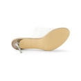 thumbnail image 5 of BLISSFUL STEP Women's Clear Strap Stiletto Heels Sandals Nude 10, 5 of 7