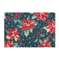 thumbnail image 7 of Yayeee Bath Rug for Bathroom Floor Non Slip Rectangle Fluffy Soft Absorbent Mat, 16"x24", Christmas Themed Leaves, 7 of 7