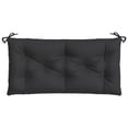 thumbnail image 3 of vidaXL Garden Bench Cushion Black Oxford fabric (100% polyester), 3 of 6