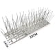 thumbnail image 4 of 5 tiras de pinchos para pájaros para palomas y pájaros pequeños, pinchos de acero inoxidable para pájaros, no más nidos de pájaros ni excrementos, pinchos desmontados, 4 of 6