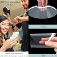 thumbnail image 4 of Protector facial desechable transparente, viseras protectoras faciales para ducha, maquillaje permanente con microblading, para suministros de salón de laca para el cabello y extensiones de pestañas, 4 of 5