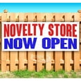 thumbnail image 1 of Novelty Store Now Open 13 oz Vinyl Banner With Metal Grommets, 1 of 4