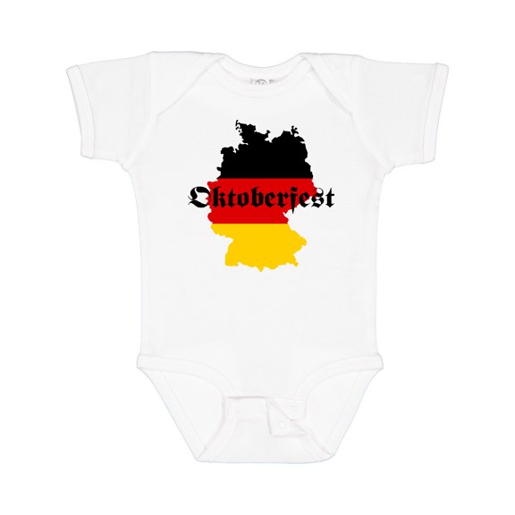 Inktastic Oktoberfest Germany Map Flag Boys or Girls Baby Bodysuit