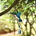 thumbnail image 2 of Colgante de colibrí de cristal, adorno colgante de pájaro para decoración de árbol, porche o patio, 2 piezas, 2 of 3