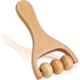 thumbnail image 1 of 1 masajeador de rodillo de mano de madera, automasaje de cintura, muslos, manos y todo el cuerpo, terapia de masaje con herramienta de rodillo instantáneo, relajación de espalda y alivio del dolor Sincero Electrónica, 1 of 5