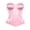 Pink corset top, variant on Renaissance Corset Tops for Women Elegant Strapless Overbust Boned Corsets Going Out Party Clubwear Steampunk Bustier Tops Coffee,XS