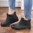 thumbnail image 4 of AUDeals Women's Short Ankle Rain Boots Waterproof Rubber Anti Slip Lightweight Garden Boots with Comfort Insoles, 4 of 5