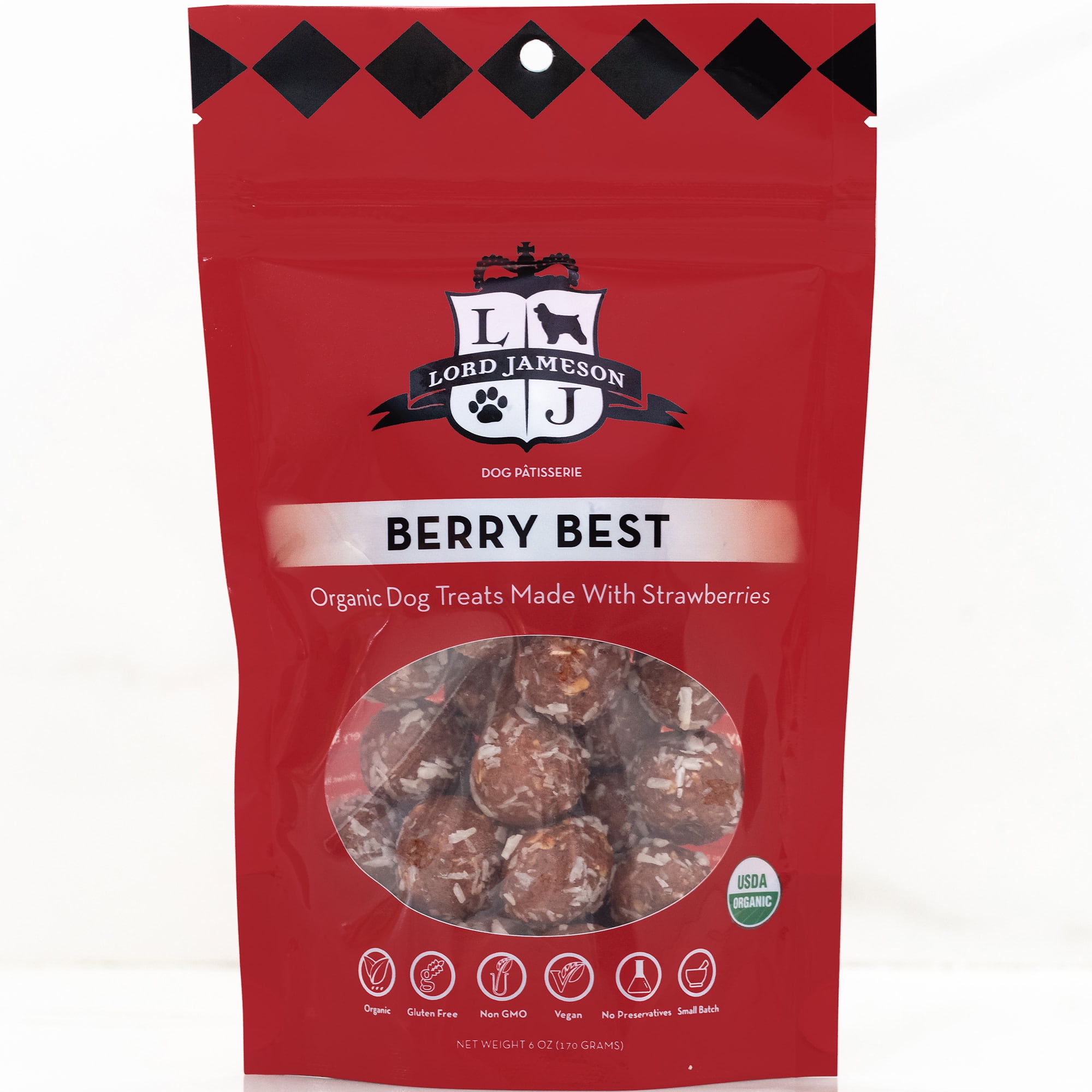Lord Jameson Berry Best Organic Dog Treats, Organic dog Treats Made