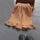 thumbnail image 2 of Odeerbi 1-9 Años Niñas Capris de Algodón A Rayas Verano Color Sólido Parte Inferior Bonitos Pantalones Con Volantes, 2 of 4