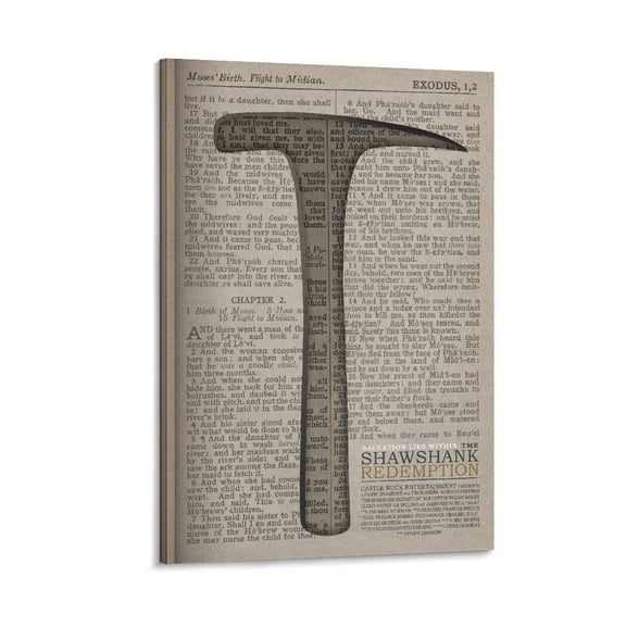 Shawshank Redemption Canvas Art Poster and Wall Art Picture Print Modern Family bedroom Decor Posters 16x24inch(40x60cm)