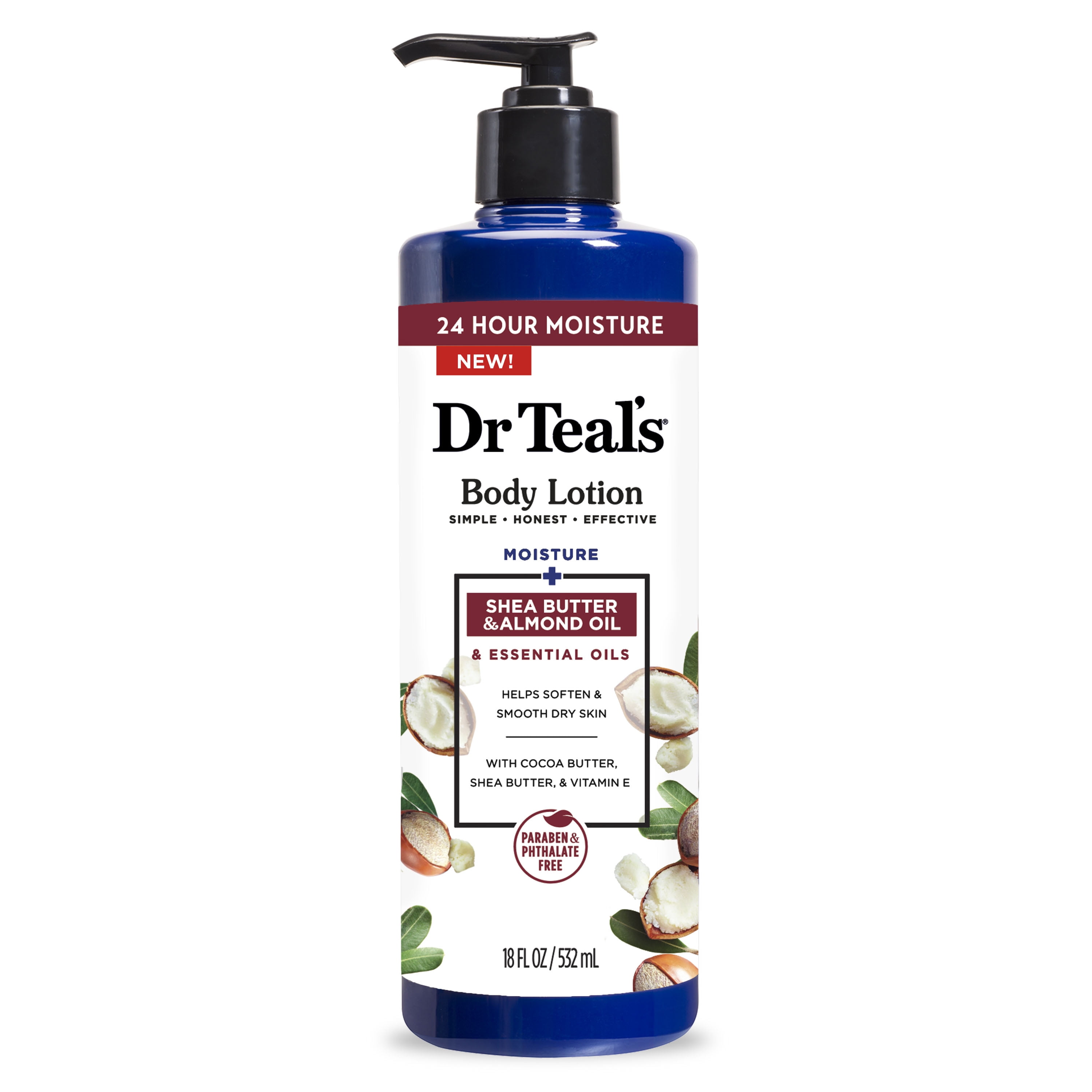 Dr Teal's Body Lotion, 18 fl oz, Coconut Oil with Shea Butter