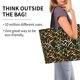 thumbnail image 2 of Balery Teal Leopard Bolsa Tote Estilo Estético con Cremalleras, Bolsa de Hombro, Bolsa de Compras Grande y Plegable, 2 of 8