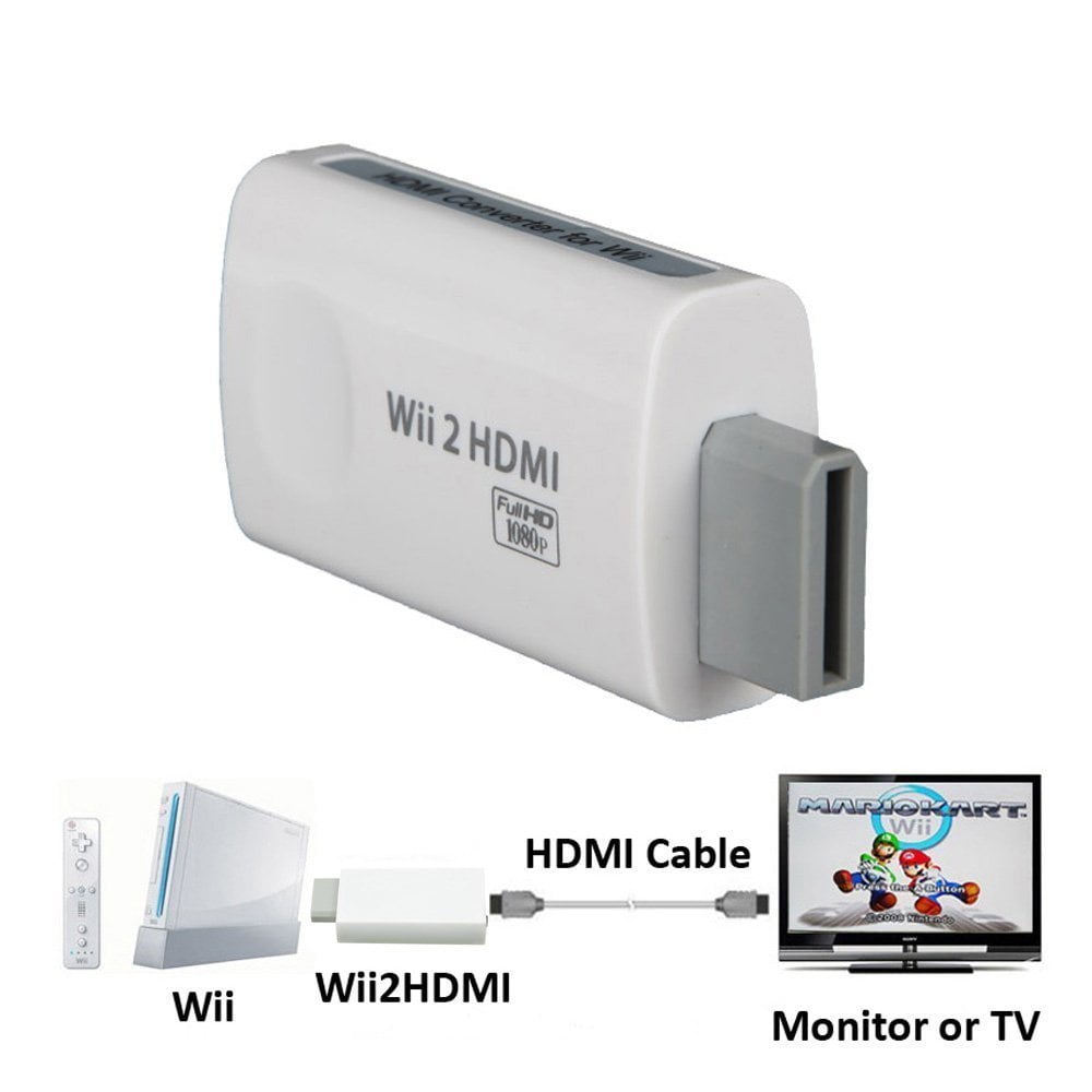 GDreamer 1080p Output Wii to HDMI 1080P HD Output Upscaling Converter