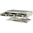 thumbnail image 3 of ACME Aberdeen II 51" Table Basse de Rangement Accent en Aluminium, 3 of 7