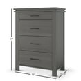 thumbnail image 6 of Child Craft Denman 35" 4-Drawer Chest for Nursery or Bedroom, Anti-Tip Kit, Modern Style, Midnight Gray, 6 of 6