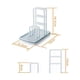 thumbnail image 4 of Soporte para paños de cocina, soporte para esponja, organizador, estante de almacenamiento de esponja para herramientas de cocina, 4 of 8