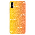 thumbnail image 1 of DistinctInk Clear Shockproof Hybrid Case for iPhone XR (6.1" Screen) - TPU Bumper, Acrylic Back, Tempered Glass Screen Protector - Yellow Orange Red Gradient, 1 of 5