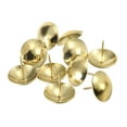 thumbnail image 2 of Uxcell 30mm Dia 30mm Height Gold Tone Round Thumb Nails Tacks 20 Pack, 2 of 5